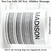 I Wish I Was Knitting & Name Hidden Message 092B Koffiemok