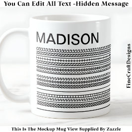 I Wish I Was Painting & Name Hidden Message 091B  Koffiemok