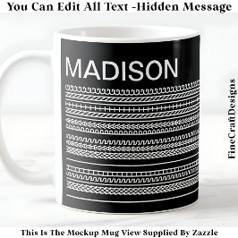 I Wish I Was Painting & Name Hidden Message 091W Koffiemok