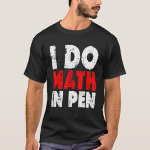 I Wiskunde in pen T-shirt