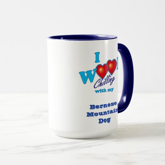 I Wof Bernese Mountain Dog Mok (Voorkant rechts)