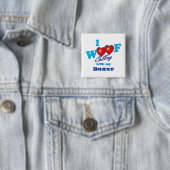 I Wof Boxer Vierkante Button 5,1 Cm (In situ)