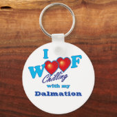 I Wof Dalmation Sleutelhanger (Voorkant)