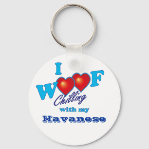 I Wof Havanese Sleutelhanger