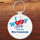 I Wof Havanese Sleutelhanger (Voorkant)