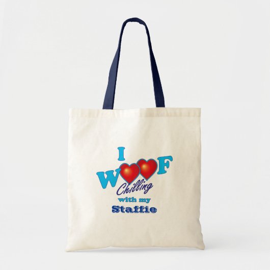 I Wof Staffies Tote Bag (Voorkant)