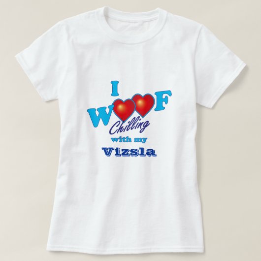 I Wof Vizsla T-shirt (Design voorkant)