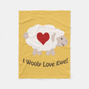 I Wolachtige Liefde u! Fleece Deken