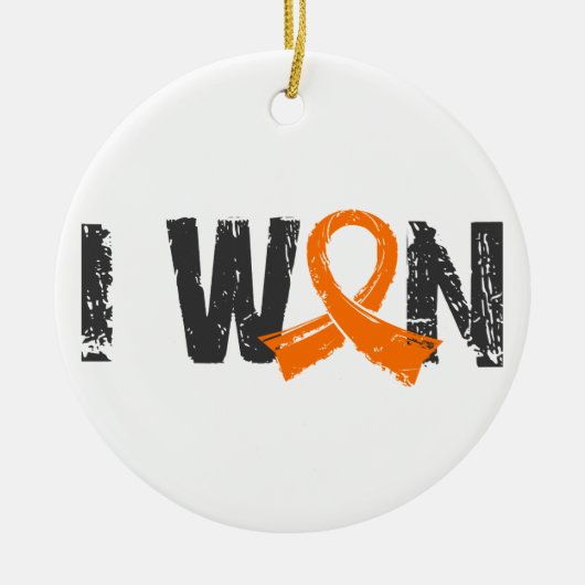 I Won Kidney Cancer Keramisch Ornament (Voorkant)