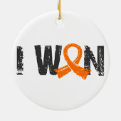 I Won Kidney Cancer Keramisch Ornament (Achterkant)