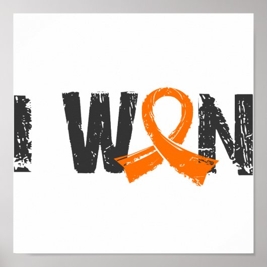 I Won Leukemie Poster (Voorkant)