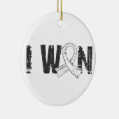 I Won Lung Cancer Keramisch Ornament (Rechts)
