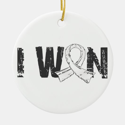 I Won Lung Cancer Keramisch Ornament (Voorkant)