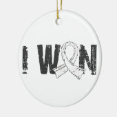 I Won Lung Cancer Keramisch Ornament (Links)