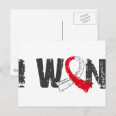 I Won Orale Kanker Briefkaart (Voorkant / Achterkant)