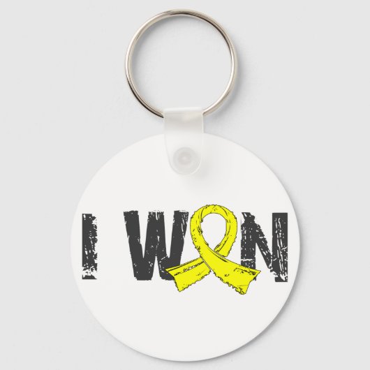 I Won Testicular Cancer Sleutelhanger (Voorkant)