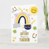 I won the lottery having you as my teacher Irish Kaart (Voorkant)