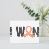 I Won Uterine Cancer Briefkaart (Staand voorkant)