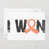I Won Uterine Cancer Briefkaart (Voorkant / Achterkant)