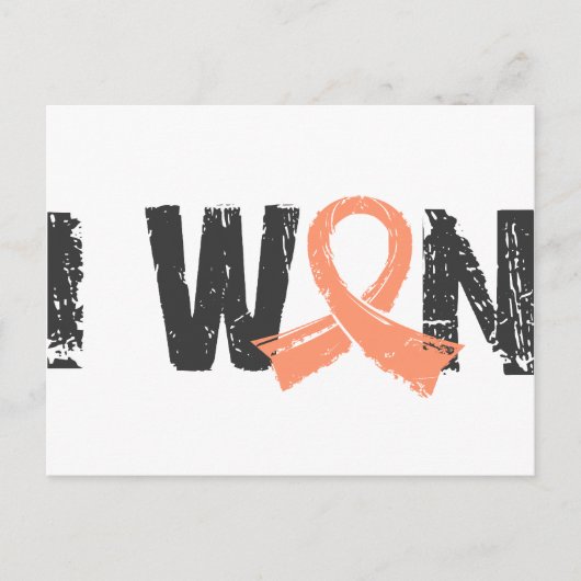 I Won Uterine Cancer Briefkaart (Voorkant)