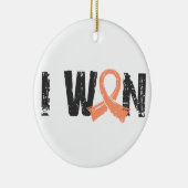 I Won Uterine Cancer Keramisch Ornament (Rechts)