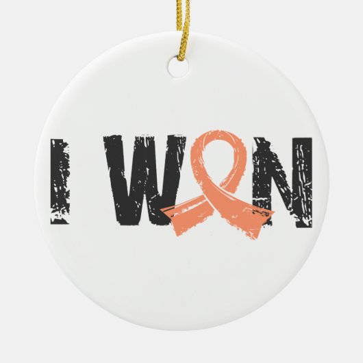I Won Uterine Cancer Keramisch Ornament (Voorkant)