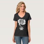 I wonder if weed thinks about me too t-shirt (Voorkant volledig)