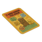 I Wood Choose You Again - Funny 5th Anniversary Pu Magneet (Rechterzijde)