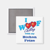 I Woof Bichon Frise Magneet (Voorkant / Achterkant)