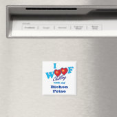 I Woof Bichon Frise Magneet (Insitu (Vaatwasser))