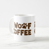 I Woof Coffee Funny Dog Lover Mok (Voorkant links)