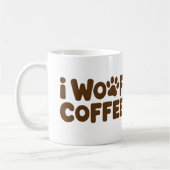 I Woof Coffee Funny Dog Lover Mok (Links)