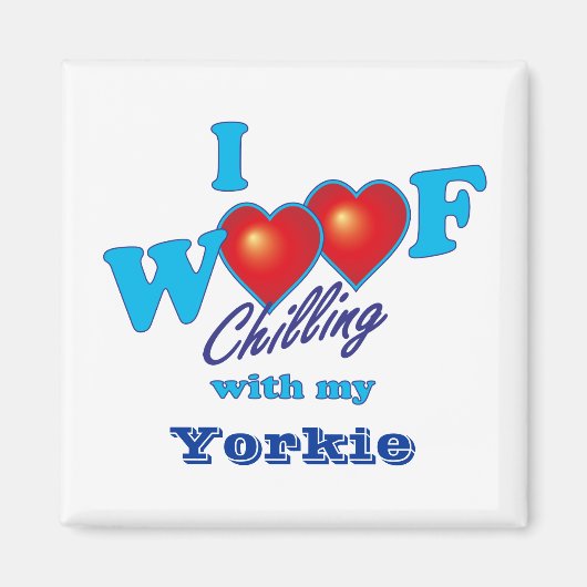I Woof Yorkie Magneet (Voorkant)