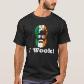 I WOOK WORK IRISH FLAG BEARD SUNGLASSES MAN T-SHIRT (Voorkant)