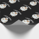 I Wool Survive Funny Sheep Pun Dark BG Cadeaupapier (Hoek)