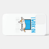 I Work On Computers Funny Cat Lover Kitten Kitty Case-Mate iPhone Case (Achterkant (horizontaal))
