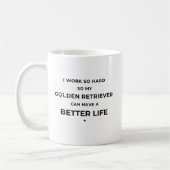 I work so hard... - White Mug Koffiemok (Links)