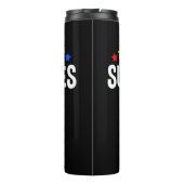 I Work With Superheroes -- Autism Awareness -- Emb Thermosbeker (Achterkant)