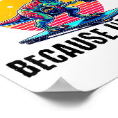 I Workout Because I'm Ugly Motivational  Poster (Hoek)