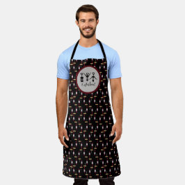 I Workout Kurkentrekker Funny Wine Bottle Chef's Schort