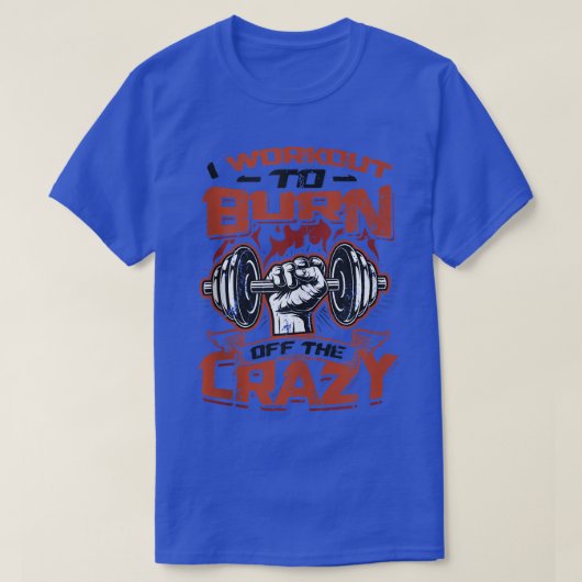 I Workout To Burn Off The Crazy Tank Top Copy (Design voorkant)