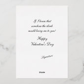 I would climb a mountain -- Personalize Folie Feestdagenkaart (Achterkant)