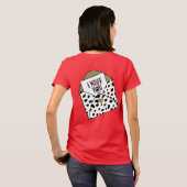 "I Wuff You" Dalmatische Print Kaart in envelop T-shirt (Achterkant volledig)