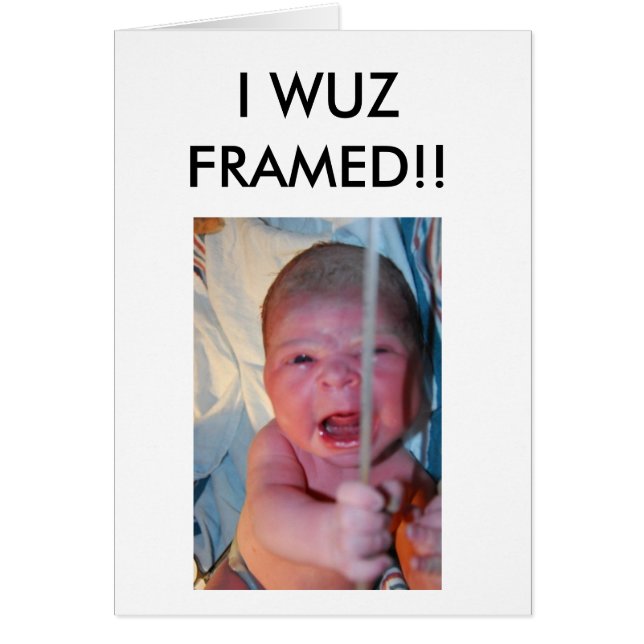 I WUZ FRAMED (Voorkant)