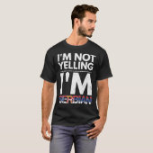 I&X27;M Not Yelling I&X27;M Serbian Funny  Essenti T-shirt (Voorkant volledig)