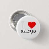 I ❤️ xargs button (Voorkant /achterkant)