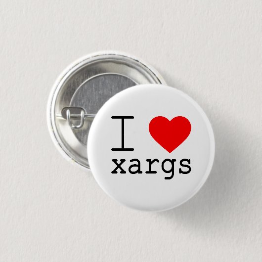 I ❤️ xargs button (Voorkant /achterkant)