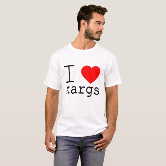 I ❤️ xargs t-shirt (Voorkant volledig)