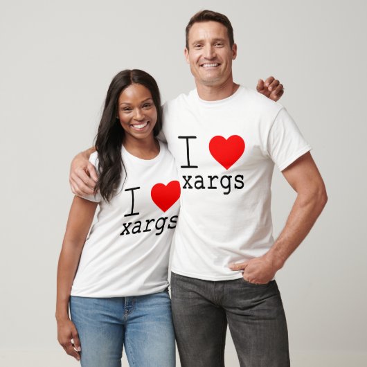 I ❤️ xargs t-shirt (Unisex)
