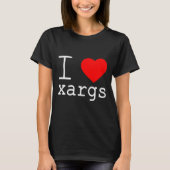 I ❤️ xargs t-shirt (Voorkant)